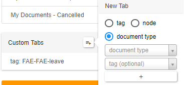 Add Doctype Tab