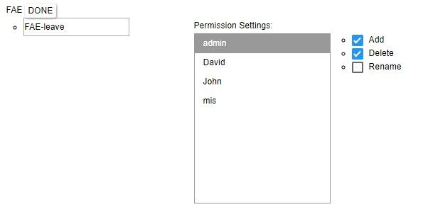 Tagtype Permission Dialog